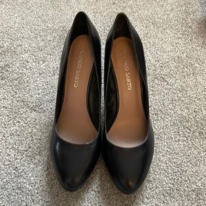 Franco sarto never worn matte black heels size 11